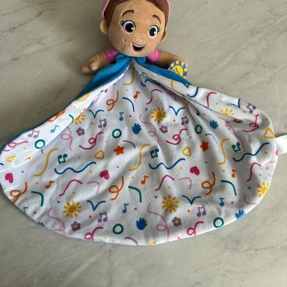 New Gund Ms. Rachel Huggable Lovey Security Blanket Plush Toy Baby Nap Social - Picture 4 of 7